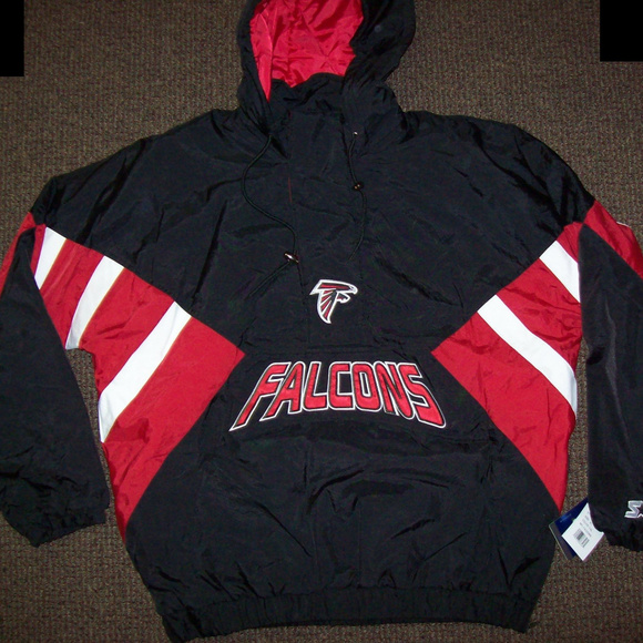 STARTER Jackets & Coats Atlanta Falcons Starter Half Zip Pull Over Jacket Poshmark